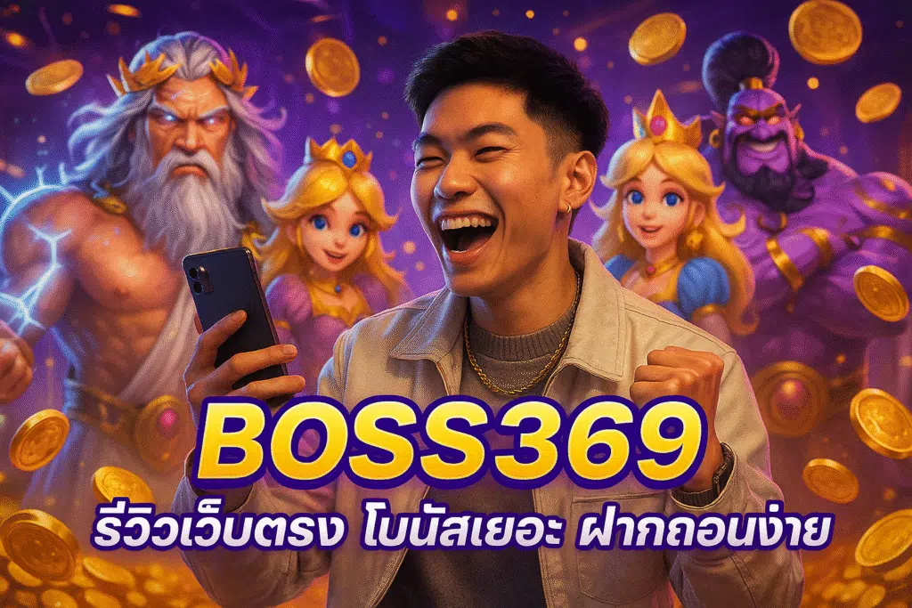 BOSS369 รีวิวเว็บตรง โบนัสเยอะ ฝากถอนง่าย