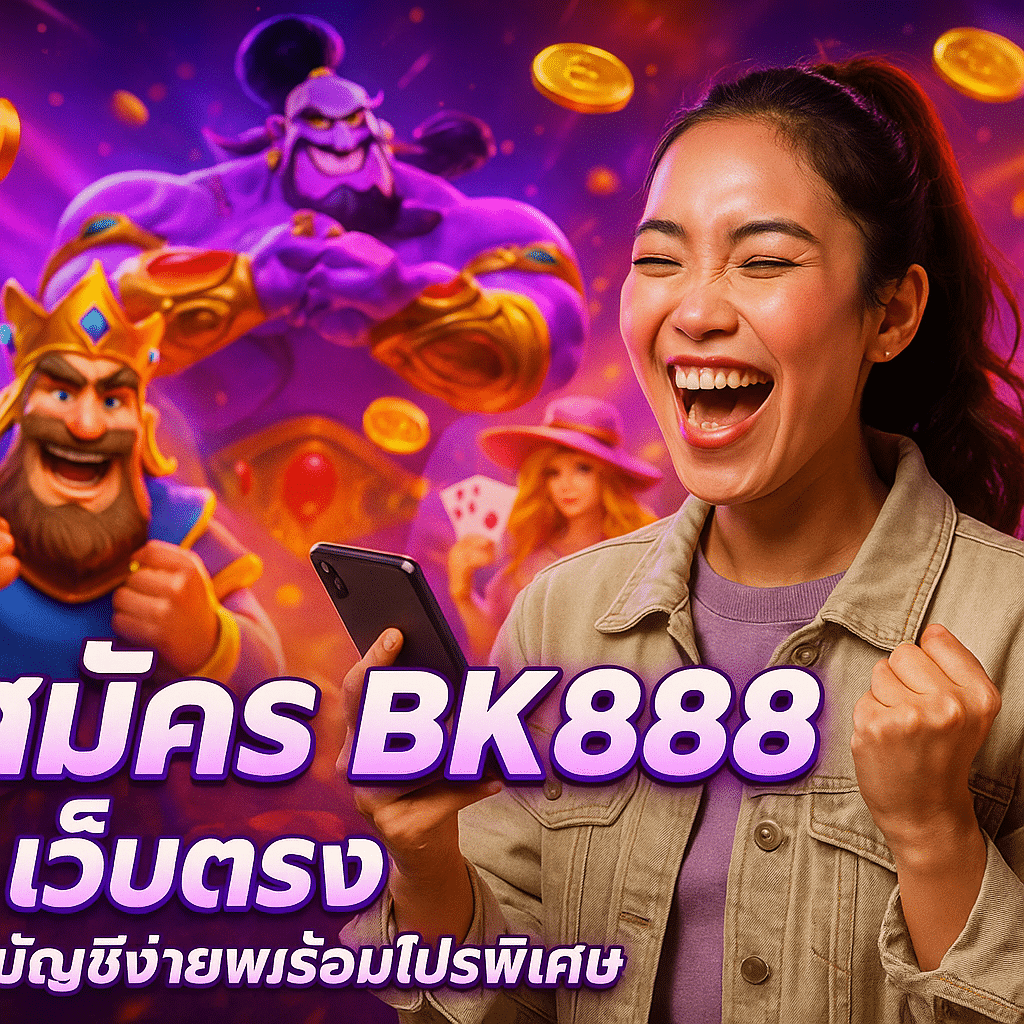 สมัคร BK888 เว็บตรง เปิดบัญชีง่ายพร้อมโปรพิเศษ